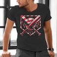 Baseball Candy Cane Christmas Baseball Ice Cream Drip Boys Men's V-Neck T-Shirt Baseball Candy Cane Christmas Baseball Ice Cream Drip Boys Men's V-Neck T-Shirt