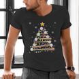 Baseball Christmas Tree Light Xmas Baseball Boys Kids Men's V-Neck T-Shirt Baseball Christmas Tree Light Xmas Baseball Boys Kids Men's V-Neck T-Shirt