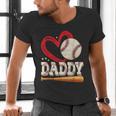 Baseball Daddy Baseball Heart Family Matching Men's V-Neck T-Shirt