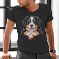 Baseball Dog Men & Women Men's V-Neck T-Shirt