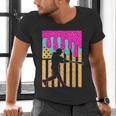 Baseball Drip Bat Boys Ice Cream American Flag 4th Of July Men's V-Neck T-Shirt Baseball Drip Bat Boys Ice Cream American Flag 4th Of July Men's V-Neck T-Shirt