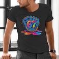 Baseball Drip Ice Cream 67 Lifestyle 101 Men's V-Neck T-Shirt Baseball Drip Ice Cream 67 Lifestyle 101 Men's V-Neck T-Shirt