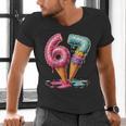 Baseball Drip Ice Cream 67 Men's V-Neck T-Shirt Baseball Drip Ice Cream 67 Men's V-Neck T-Shirt