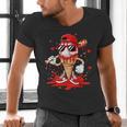 Baseball Drip Ice Cream Apparel Youth Boys Valentines Men's V-Neck T-Shirt Baseball Drip Ice Cream Apparel Youth Boys Valentines Men's V-Neck T-Shirt