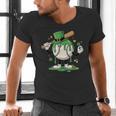 Baseball Drip Ice Cream Boys Kids Shamrock St Patricks Day Men's V-Neck T-Shirt Baseball Drip Ice Cream Boys Kids Shamrock St Patricks Day Men's V-Neck T-Shirt