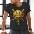 Baseball Drip Ice Cream Camo Cool Men's V-Neck T-Shirt