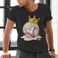 Baseball Drip Ice Cream Crown Melt Graphic Men's V-Neck T-Shirt Baseball Drip Ice Cream Crown Melt Graphic Men's V-Neck T-Shirt