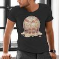 Baseball Drip Ice Cream Melting Illustration Men's V-Neck T-Shirt Baseball Drip Ice Cream Melting Illustration Men's V-Neck T-Shirt