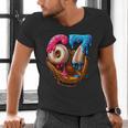 Baseball Drip Ice Cream Number 67 Player Or 67th Birthday Men's V-Neck T-Shirt