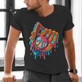 Baseball Drip Ice Cream Sprinkles Baseball Glove For Boys Men's V-Neck T-Shirt Baseball Drip Ice Cream Sprinkles Baseball Glove For Boys Men's V-Neck T-Shirt