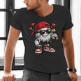 Baseball Drip Ice Cream Valentine’s Day Boys Kids Men's V-Neck T-Shirt Baseball Drip Ice Cream Valentine’s Day Boys Kids Men's V-Neck T-Shirt