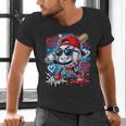 Baseball Drip Icecream Heart Valentine Day Boys Kids Red Men's V-Neck T-Shirt Baseball Drip Icecream Heart Valentine Day Boys Kids Red Men's V-Neck T-Shirt