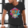 Baseball Drip Jersey Number 67 For Players & 67th Birthday Men's V-Neck T-Shirt Baseball Drip Jersey Number 67 For Players & 67th Birthday Men's V-Neck T-Shirt
