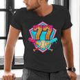 Baseball Drip Jersey Number 77 For Players & 77th Birthday Men's V-Neck T-Shirt Baseball Drip Jersey Number 77 For Players & 77th Birthday Men's V-Neck T-Shirt