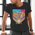 Baseball Drip Number 67 Ice Cream Home Plate Drip Men's V-Neck T-Shirt