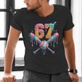 Baseball Drip Number 67 Player Men's V-Neck T-Shirt