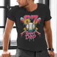 Baseball Drip Number 67 Player Sport For Men Women Kids Men's V-Neck T-Shirt