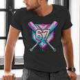 Baseball Dripping 67 Home Plate Six Seven Boy Kids Sports Men's V-Neck T-Shirt Baseball Dripping 67 Home Plate Six Seven Boy Kids Sports Men's V-Neck T-Shirt