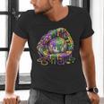 Baseball Glove Ice Cream Mardi Gras Dripping Boys Youth Kids Men's V-Neck T-Shirt Baseball Glove Ice Cream Mardi Gras Dripping Boys Youth Kids Men's V-Neck T-Shirt