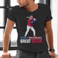 Make Baseball Great Again Donald Trump Baseball Men's V-Neck T-Shirt Make Baseball Great Again Donald Trump Baseball Men's V-Neck T-Shirt