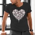 Baseball Heart Drip Valentine's Day Baseball Lover Boys Men Men's V-Neck T-Shirt Baseball Heart Drip Valentine's Day Baseball Lover Boys Men Men's V-Neck T-Shirt