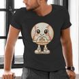 Baseball With Heart Hands Love Cute Baseball Men's V-Neck T-Shirt Baseball With Heart Hands Love Cute Baseball Men's V-Neck T-Shirt