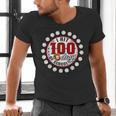 Baseball I Hit 100 Days Of School Baseball Player Kids Boys Men's V-Neck T-Shirt Baseball I Hit 100 Days Of School Baseball Player Kids Boys Men's V-Neck T-Shirt