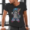 Baseball Ice Cream Drip For Boys And Girls Batter Game Day Men's V-Neck T-Shirt
