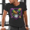 Baseball Ice Cream Drip Boys Mardi Gras Carnival Party Mask Men's V-Neck T-Shirt Baseball Ice Cream Drip Boys Mardi Gras Carnival Party Mask Men's V-Neck T-Shirt