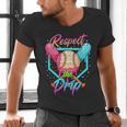 Baseball Ice Cream Drip Number 67 Player 67 Respect The Drip Men's V-Neck T-Shirt