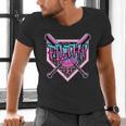 Baseball Ice Cream Drip Pitcher Filthy Men's V-Neck T-Shirt Baseball Ice Cream Drip Pitcher Filthy Men's V-Neck T-Shirt