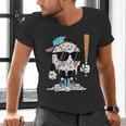 Baseball Ice Cream Drip Sports Boys Kids Youth Men Men's V-Neck T-Shirt Baseball Ice Cream Drip Sports Boys Kids Youth Men Men's V-Neck T-Shirt