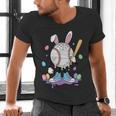 Baseball Ice Cream Drip Youth Boys Cute Easter Sports Men's V-Neck T-Shirt