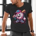 Baseball Ice Cream Shirt Cool Baseball Drip For Boys Men's V-Neck T-Shirt