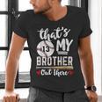 Baseball Jersey Number 13 That's My Brother Out There Men's V-Neck T-Shirt Baseball Jersey Number 13 That's My Brother Out There Men's V-Neck T-Shirt
