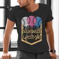 Baseball Lifestyle Ball Sprinkles Drip Boys Kids Men Teen Men's V-Neck T-Shirt Baseball Lifestyle Ball Sprinkles Drip Boys Kids Men Teen Men's V-Neck T-Shirt