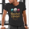 Baseball Lifestyle Drip Men's V-Neck T-Shirt Baseball Lifestyle Drip Men's V-Neck T-Shirt