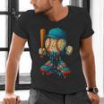 Baseball Lifestyle Youth Baseball Drip Icecream Men's V-Neck T-Shirt