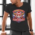 Baseball Is My Love Language Valentine Men's V-Neck T-Shirt