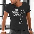 Baseball Lover Sad Stick No Baseball Today Men's V-Neck T-Shirt Baseball Lover Sad Stick No Baseball Today Men's V-Neck T-Shirt