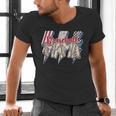 Baseball Mama Lightning Bolt Checkered Varsity Mother's Day Men's V-Neck T-Shirt Baseball Mama Lightning Bolt Checkered Varsity Mother's Day Men's V-Neck T-Shirt