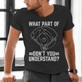 Baseball Math Double Play What Part Of Baseball Game Men's V-Neck T-Shirt Baseball Math Double Play What Part Of Baseball Game Men's V-Neck T-Shirt