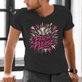 Baseball Phrase With Stars Men's V-Neck T-Shirt Baseball Phrase With Stars Men's V-Neck T-Shirt