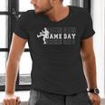 Baseball Pitcher Game Day Team Sport Player Coach Family Fan Men's V-Neck T-Shirt Baseball Pitcher Game Day Team Sport Player Coach Family Fan Men's V-Neck T-Shirt