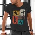 Baseball Player Collage Men Kids Coach Youth Boys Men's V-Neck T-Shirt