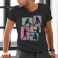 Baseball Player Collage Women Kids Coach Youth Girl Men's V-Neck T-Shirt Baseball Player Collage Women Kids Coach Youth Girl Men's V-Neck T-Shirt