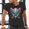 Baseball Player Ice Cream Drip Men's V-Neck T-Shirt