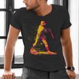 Baseball Player Men's V-Neck T-Shirt