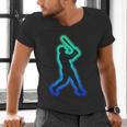 Baseball Player Graphic Men's V-Neck T-Shirt Baseball Player Graphic Men's V-Neck T-Shirt
