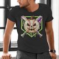 Baseball Pumpkin Halloween Baseball Drip Spooky Halloween Men's V-Neck T-Shirt Baseball Pumpkin Halloween Baseball Drip Spooky Halloween Men's V-Neck T-Shirt